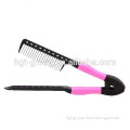 Plastic Hair brush And Hair Straightener With Comb